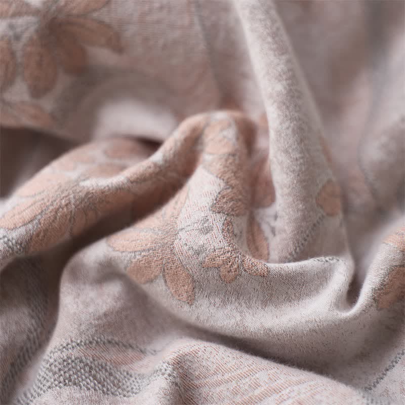 Elegant Floral Cotton Double Gauze Bedding(4PCS) - image 30