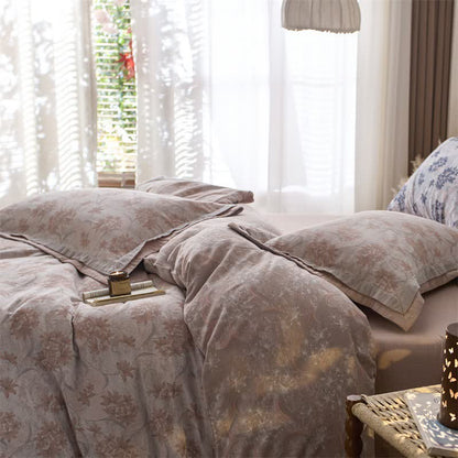 Elegant Floral Cotton Double Gauze Bedding(4PCS) - image 21