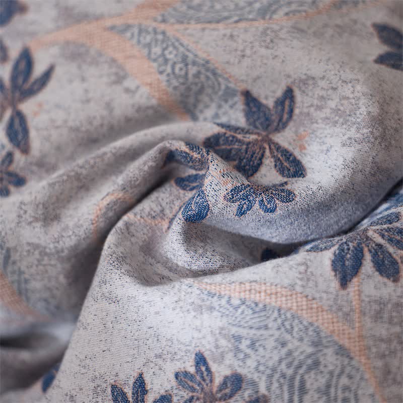 Elegant Floral Cotton Double Gauze Bedding(4PCS) - image 13