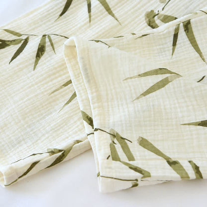 Botanical Bamboo Print Cotton Pajama Set - image 10