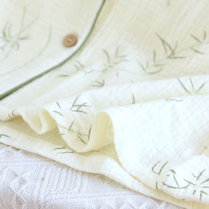 Bamboo Leaf Cotton Double Gauze Pajamas - image 7