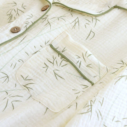 Bamboo Leaf Cotton Double Gauze Pajamas - image 4