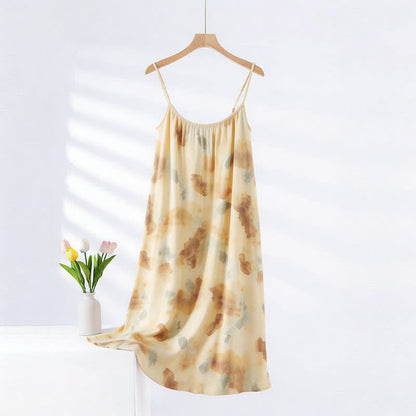Artistic Ink Wash Camisole Nightgown - Yellow - XXL - image 0