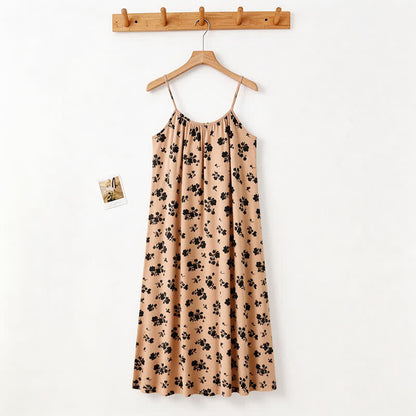 Vintage Floral Print Camisole Nightgown - image 4