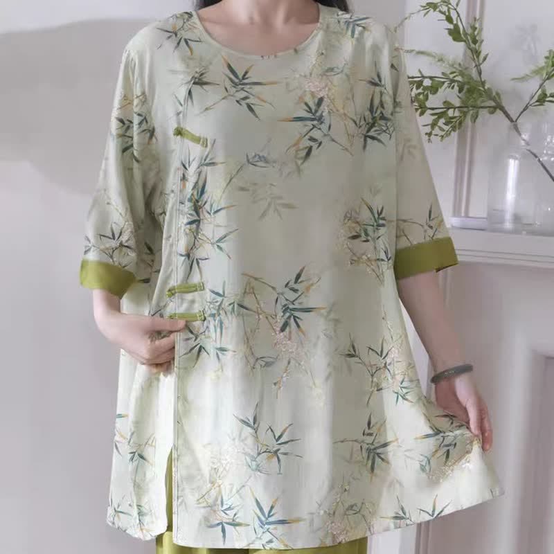 Elegant Bamboo Eastern-Inspired Loungewear Set - image 6