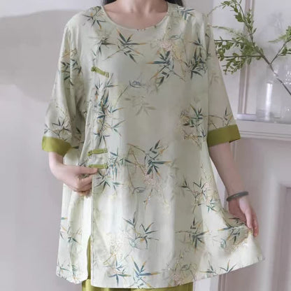 Elegant Bamboo Eastern-Inspired Loungewear Set - image 6