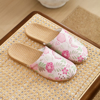 Refresh Floral Closed-Toe House Shoes - Pink - L - image 8