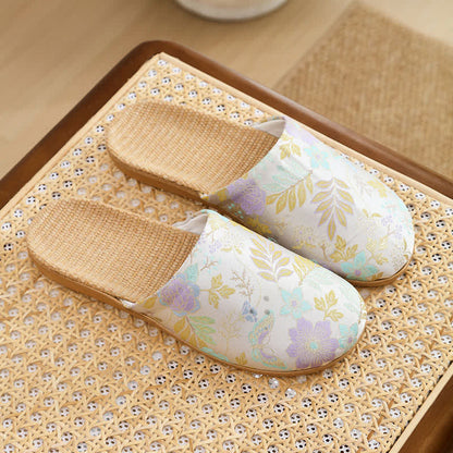 Refresh Floral Closed-Toe House Shoes - Purple - L - image 9