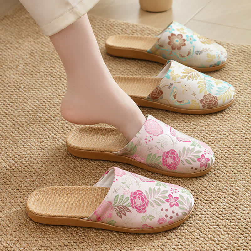 Refresh Floral Closed-Toe House Shoes - image 0