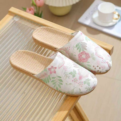 Refresh Floral Closed-Toe House Shoes - White - L - image 6