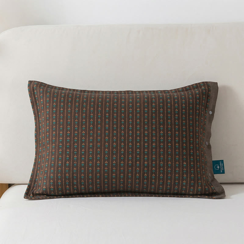 Vintage Bohemia Button Cotton Pillowcases (2PCS) - image 1