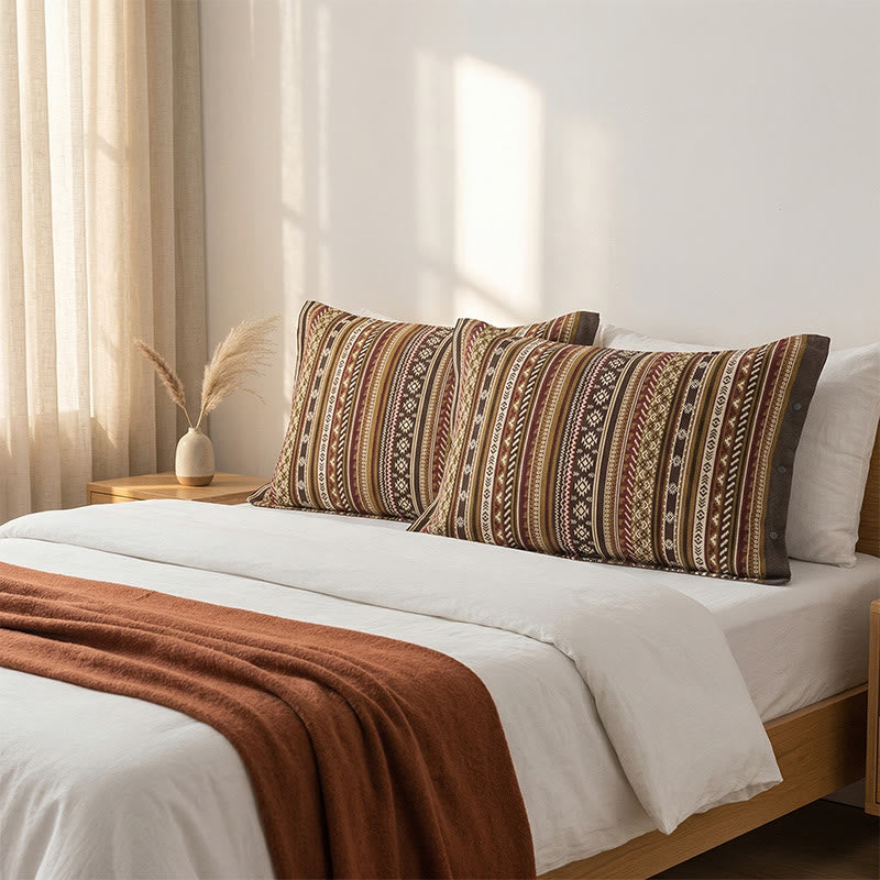 Bohemia Button Pure Cotton Pillowcases (2PCS) - image 1