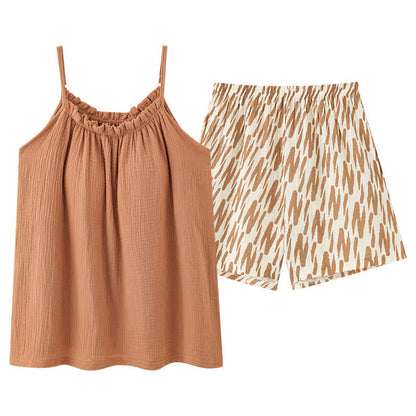 Cami & Abstract Striped Shorts Pajama Set - image 9