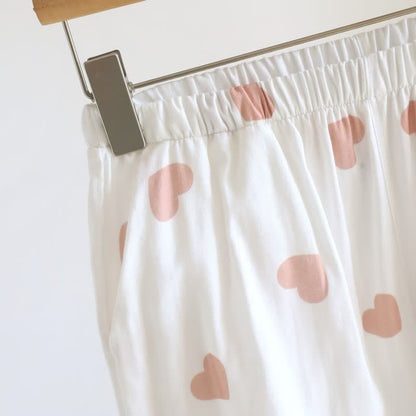 Cotton Double Gauze Heart Tank Pajamas - image 11