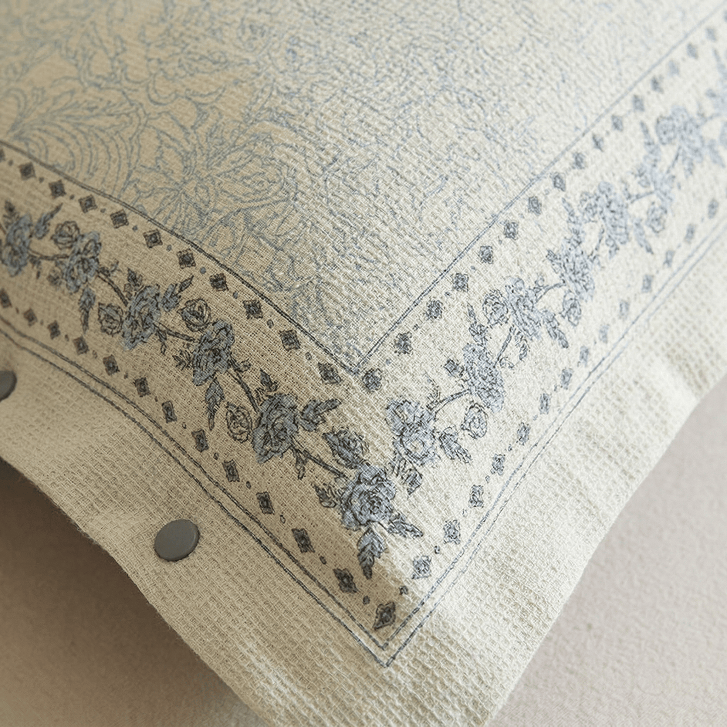 French Floral Cotton Linen Pillowcases (2PCS) - image 1
