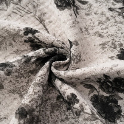 Black Floral Cotton Cami & Shorts Pajamas - image 8