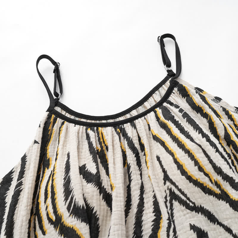 Tiger Stripe Cotton Gauze Cami Pajamas - image 6