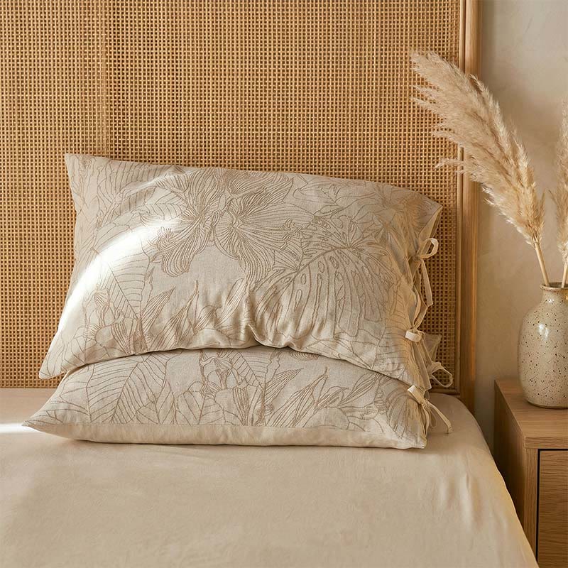 Ownkoti Tropical Botanical Bow Tie Pillowcases (2PCS)  - image 1