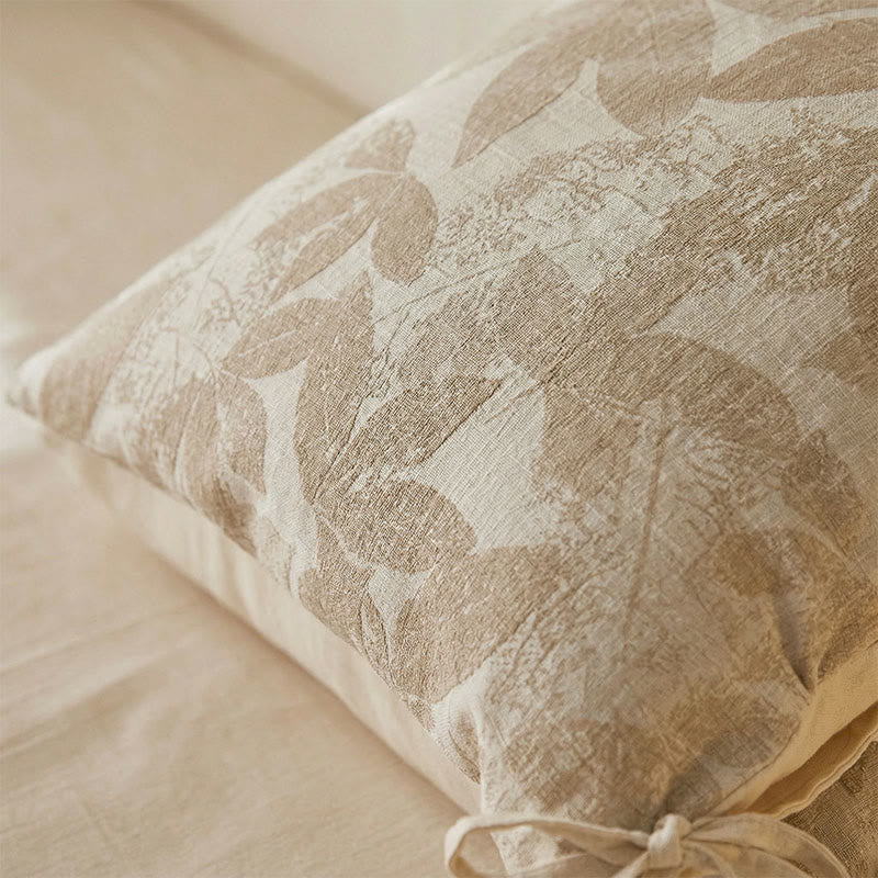 Ownkoti Botanical Leaf Jacquard Pillowcases (2PCS)  - image 2