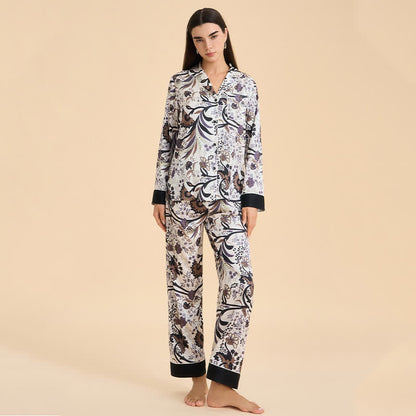 Vintage Vine & Floral Pajama Set - image 2