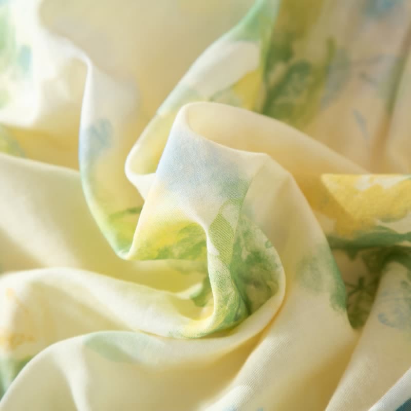 Floral Ruffled Cotton Gauze Pajama Set - image 13