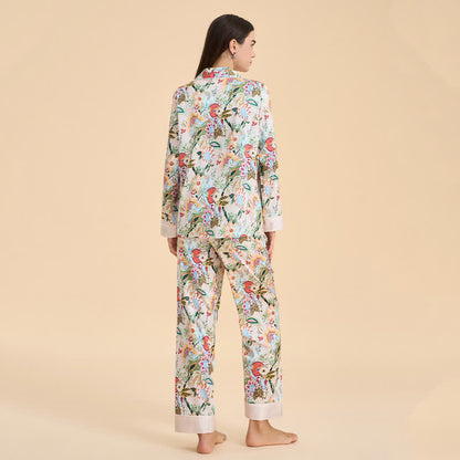 Tropical Style Floral Pajama Set - image 5