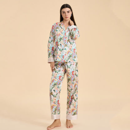 Tropical Style Floral Pajama Set - image 3