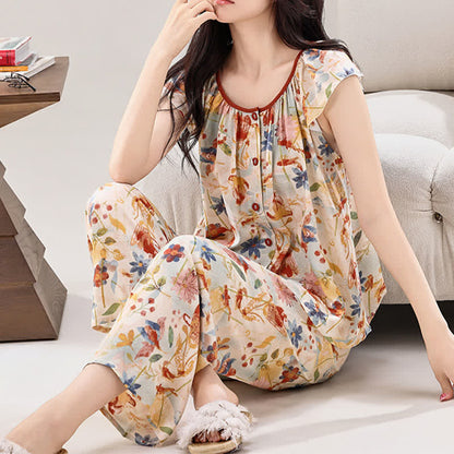 Rustic Style Floral Bloom Loungewear Set - image 2