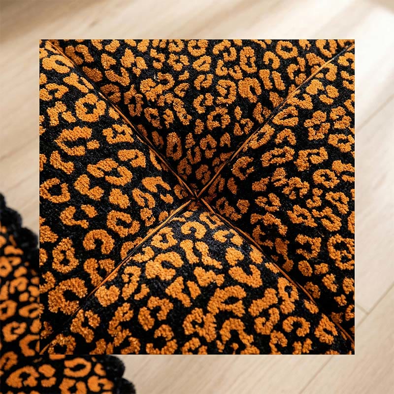 Leopard Print Square Throw Pillow - image 1
