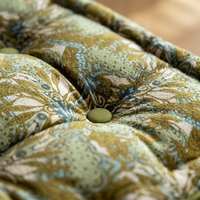 Vintage Green Square  Throw Pillow - image 2