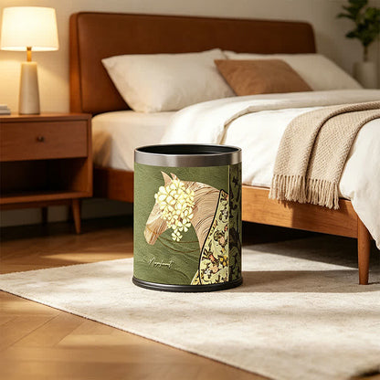 Magnificent Horse Lychee Texture Leather Bin - image 0