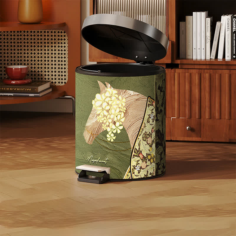 Magnificent Horse Lychee Texture Leather Bin - image 3