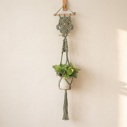 Bohemian Owl Patten Wall Hanging - Green - 90cm x 20cm - image 2