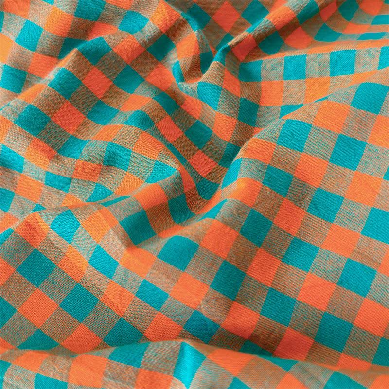 Small Check Gingham Cotton Bedding Set - image 14