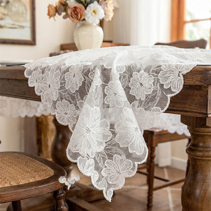 Camellia Lace Jacquard Tablecloth - image 2