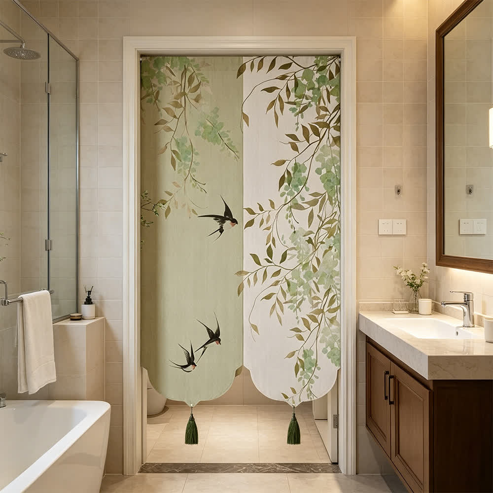 Floral Bird  Waterproof Doorway Hanging - image 2