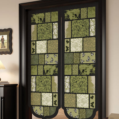 Ownkoti Retro Patchwork Room Divider Door Curtain - image 4