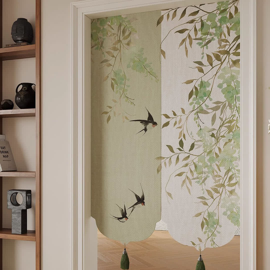 Floral Bird  Waterproof Doorway Hanging - image 3