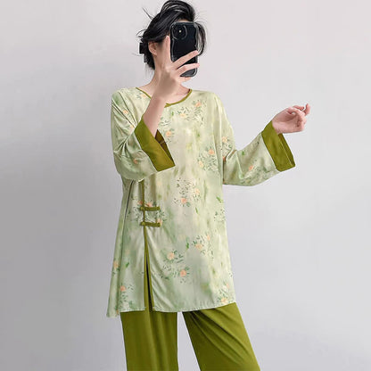 Ownkoti Fresh Floral Eastern-Inspired Pajama Set - image 5
