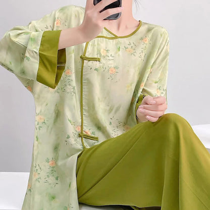 Ownkoti Fresh Floral Eastern-Inspired Pajama Set - image 3