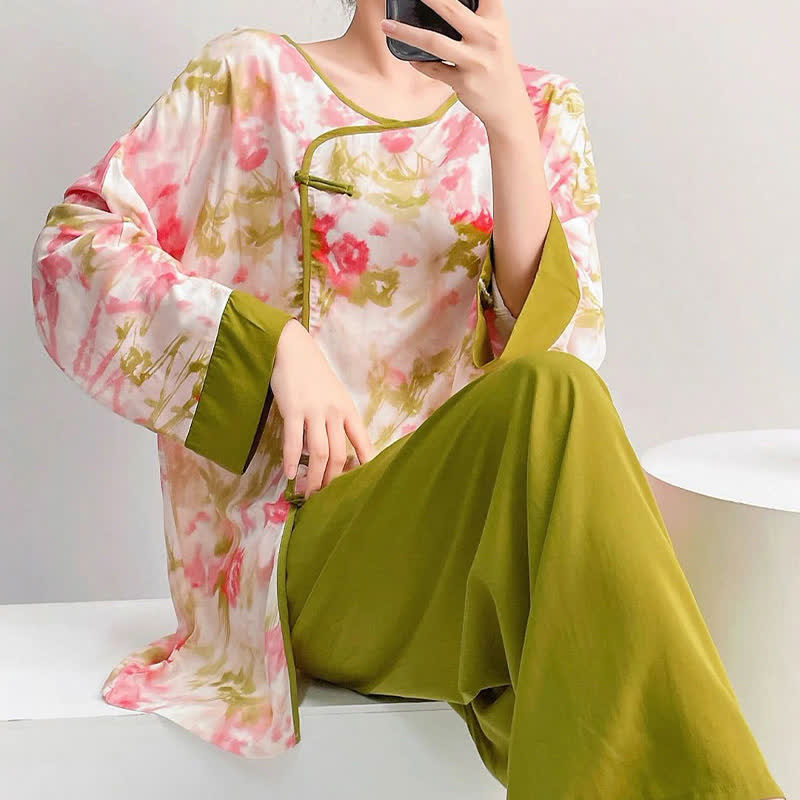 Ownkoti Oriental Cherry Blossom-Inspired Pajama Set - image 5