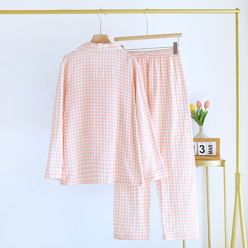 Gingham Pure Cotton Pajama Set - image 2