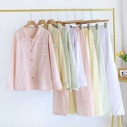 Gingham Pure Cotton Pajama Set - image 0