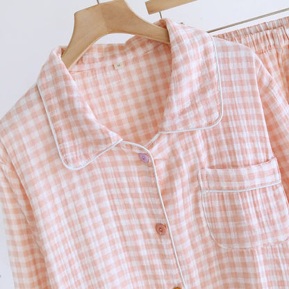 Gingham Pure Cotton Pajama Set - image 3
