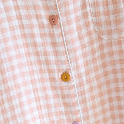 Gingham Pure Cotton Pajama Set - image 7