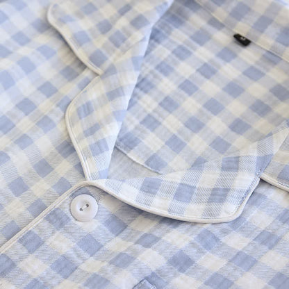Matching Couples Plaid Cotton Gauze Pajamas - image 10