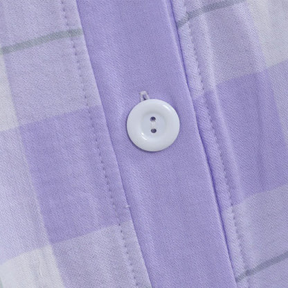 Plaid Cotton Gauze Button-Front Pajama Set - image 19