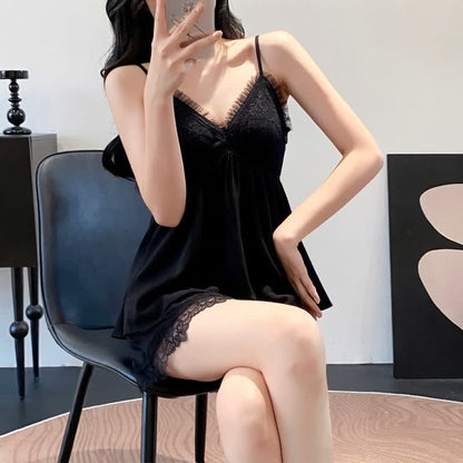Elegant Lace Trim Loungewear Set - image 10