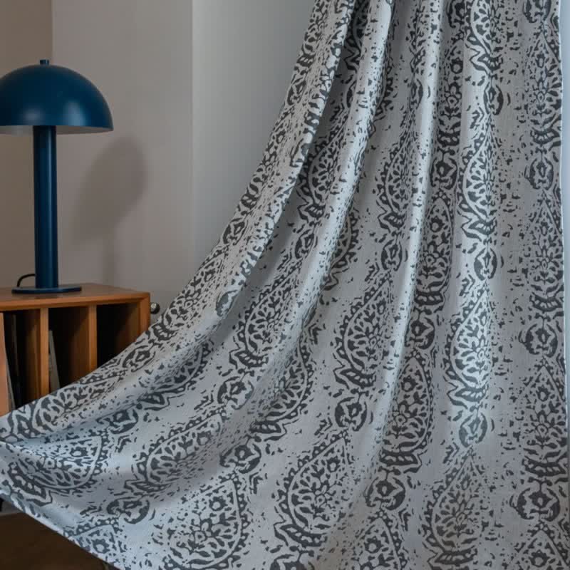 Vintage Style Water Drop Pattern Curtain - image 7