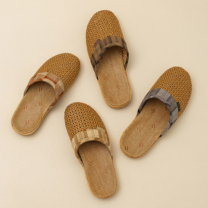 Rattan Odor-Resistant Indoor Slippers - image 0
